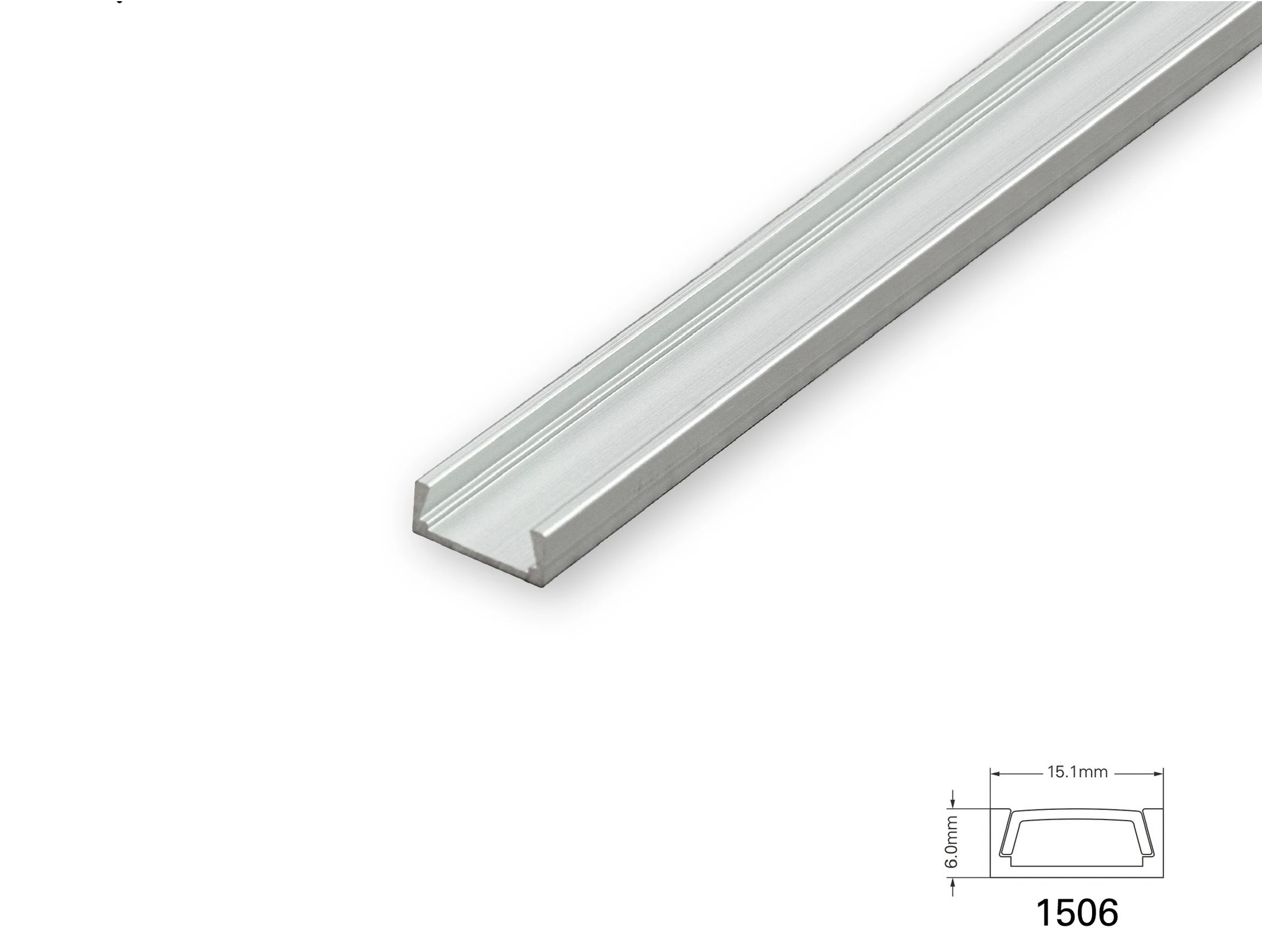 Surface LED aluminium profile (2m)